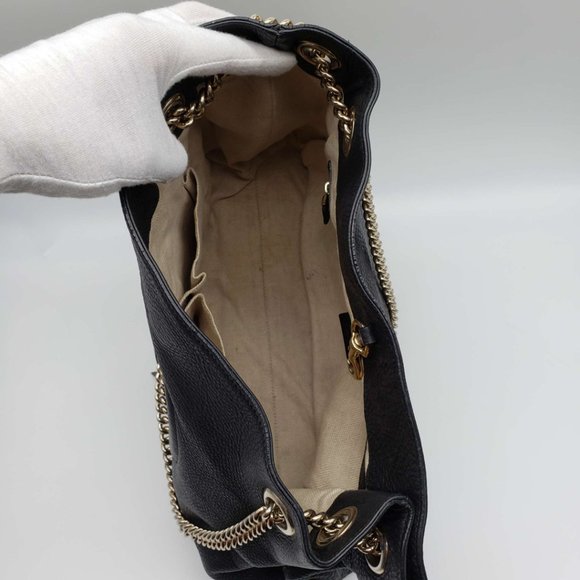 100% Authentic Gucci GG Soho on Chain Medium Shoulder Bag - Picture 11 of 16